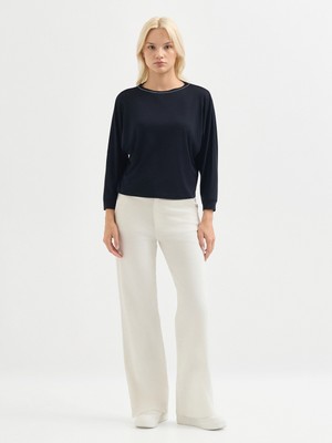 Karaca Kadın Regular Fıt Tişört-Siyah