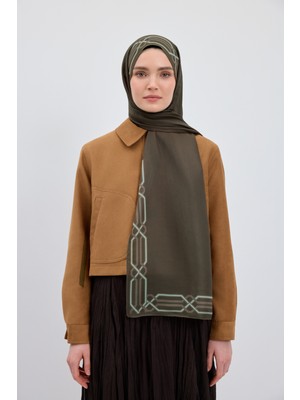 Cotton Twill Şal Interlock Yağ Yeşili