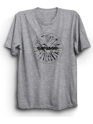 Carcass, Tools Logo, Rock Metal Müzik Grubu Baskılı, Unisex  Pamuk Tişört