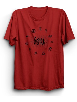 Gojira, With Symbols, Rock Metal Müzik Grubu Baskılı Unisex,  Pamuk Tişört