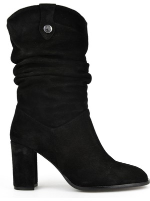 Ziya, Kadın Hakiki Deri Çizme 1531050Z25100670K Siyah