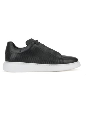 Ziya, Erkek Hakiki Deri Sneaker 1531026Z8552 Siyah