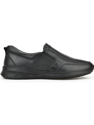 Ziya, Erkek Hakiki Deri Konfor Ayakkabı 1531055Z1060 Siyah