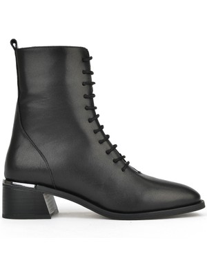 Ziya, Kadın Hakiki Deri Bot 1531050Z26103551K Siyah