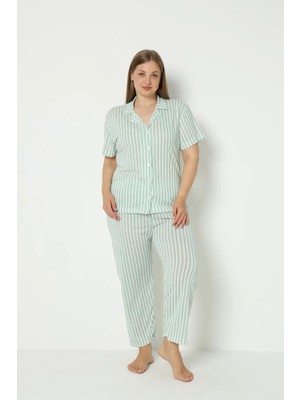 Kadın Gömlekli Pijama Ikili Takım