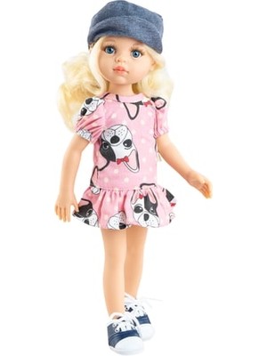 Paola Reina 32 cm Claudia Amigas Oyuncak Bebek Kız Çocuklar İçin Renkli Desenli Eğlenceli