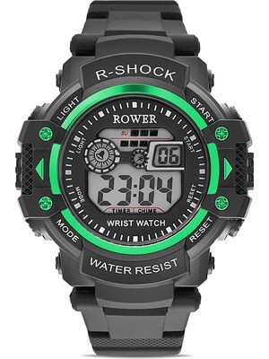 Ticarto Rwr Collection Genç-Çocuk Dijital Yeşil Silikon Kol Saati TCTSR004605S0286