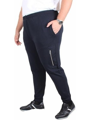 Starbattal Büyük Beden Erkek Classic Eşofman Altı Lacivert 25501 Orta Kalınlık Pamuk Polyester