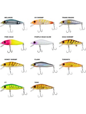 Ryuji Süper Minnow 5,5cm 5gr Maket Yem Melanur