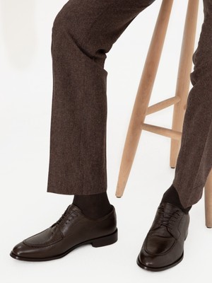 Cacharel Erkek Kahverengi Kösele Taban %100 Deri Klasik Ayakkabı 50297899-VR029