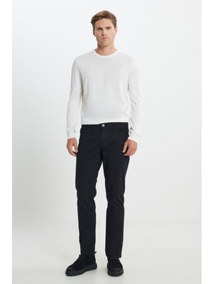 Slim Fit Dar Kesim Pamuklu Esnek Armürlü 5 Cep Pantolon