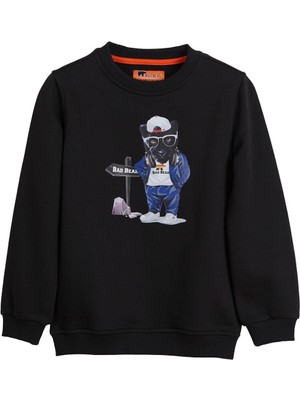Panther Siyah Çocuk Sweatshirt