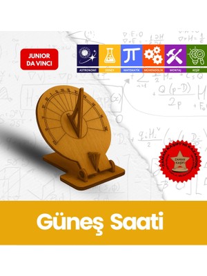 Güneş Saati – Çocuklar Için Eğitici Ahşap Stem Oyuncak | Junior Da Vinci Bilim Seti