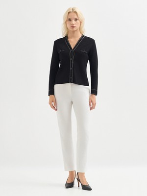 Karaca Kadın Triko Hırka-Siyah