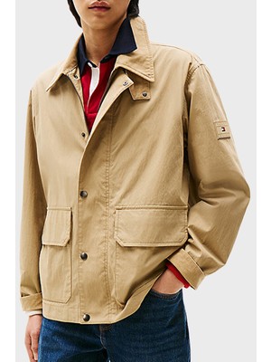 Tommy Hilfiger Regular Fit Su Itici Kadife Yaka Detaylı Ceket Erkek Ceket MW0MW39638 Aeh
