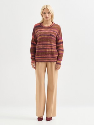 Karaca Kadın Triko Kazak-Kahve