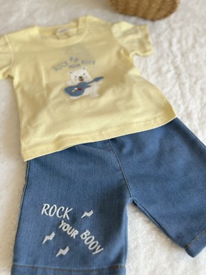 Erkek Bebek ve Çocuk Anti Alerjik Kumaş Pamuklu Alt Üst Takım