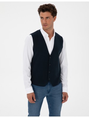 Pierre Cardin Erkek Lacivert Triko Yelek 50317313-VR033