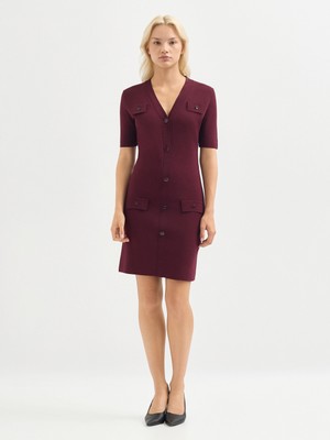 Karaca Kadın Elbise-Bordo