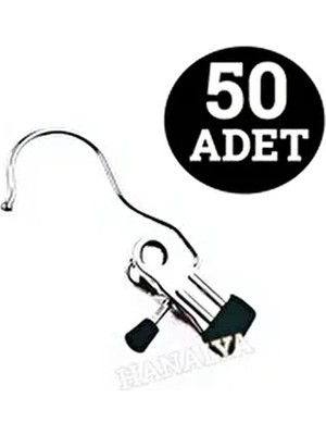 Belirtilmemiş 50 Adet Metal Krom Kaplama Eşarp Askısı Çok Amaçlı Askısı Kaymaz Tasarım ile Kullanıma Uygun