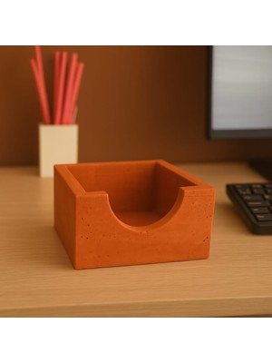 Gri Beton Bloknotluk Ofis Aksesuarı