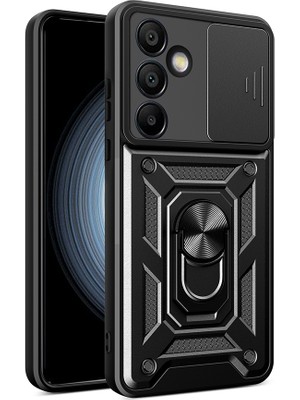 Adige Samsung Galaxy S25 Fe Kılıf Pars Yüzüklü Standlı Kamera Korumalı