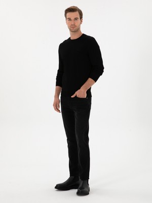 Cacharel Erkek Antrasit Slim Fit Pamuk Karışımlı Jean Pantolon 50308650-VR024