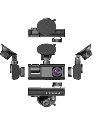 1080P Çift Kameralı Araç Kamerası – Araç Içi ve Ön Kamera, , Döngü Kayıt, 2’’ IPS Ekran Dashcam