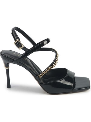 Nine West Irena 5pr Siyah Kadın Topuklu Sandalet