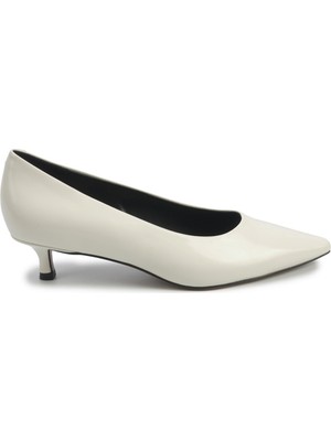 Nine West Selby 5pr Kırık Beyaz Kadın Topuklu Ayakkabı