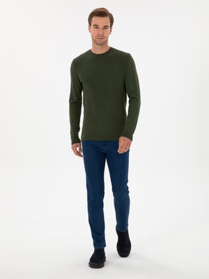 Cacharel Erkek Açık Mavi Slim Fit Pamuk Liyosel Karışımlı Jean Pantolon 50308673-VR033