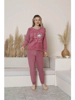 Kadın Pijama Takımı Peluş
