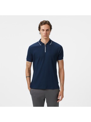 Nautica Erkek Lacivert Classic Fit Polo Yaka T-Shirt K55345T.4NV