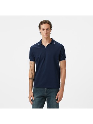 Nautica Erkek Lacivert Classic Fit Polo Yaka T-Shirt K55346T.4NV