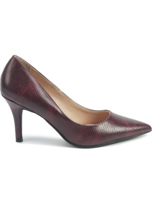 Nine West Rıah3 5pr Bordo Kadın Topuklu Ayakkabı