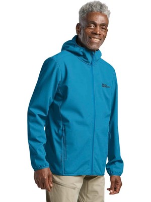 Jack Wolfskin Bornberg Hoody Erkek Mavi Softshell