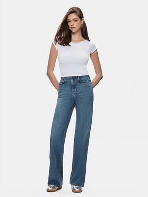 Ltb Vıonne H Lorwen Wash Wide Leg Kadın Jean Pantolon