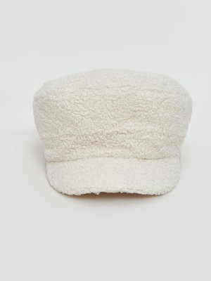 Kürklü Kadın Kep Şapka  (W5)