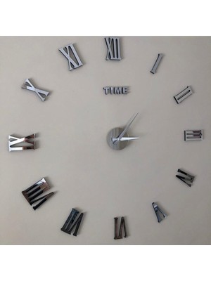 Modern 3D Pleksi Roma Saat 60X90 Cm, Şık ve Zarif Tasarım