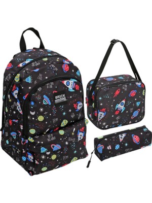 Brick Bag Okul Çantası 3'lü Set
