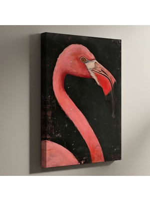 Flamingo Portresi Yağlıboya Tablosu