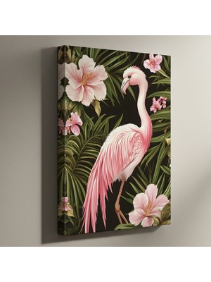 Tropikal Flamingo Illüstrasyon Tablosu