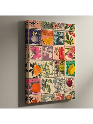 Eklektik Tarz Meyve ve Çiçek Posteri