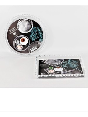 Sunum Tepsisi Boncuklu Dikdörtgen -AMS-002