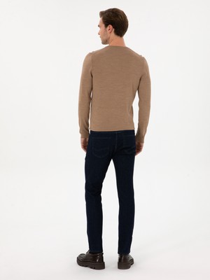 Cacharel Erkek Lacivert Slim Fit Pamuk Karışımlı Jean Pantolon 50313706-VR033