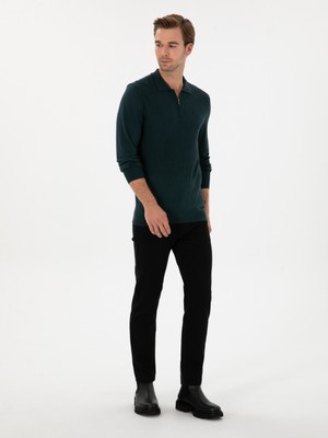 Cacharel Siyah Slim Fit Pamuk Liyosel Karışımlı Jean Pantolon 50313970 VR046