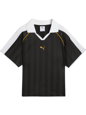 P632157 Puma T7 Relaxed Football Jersey Kadın T-Shirt Sarı