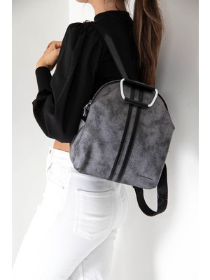 Silver & Polo M.gümüş - Siyah SP771 Kadın Sırt Çantası