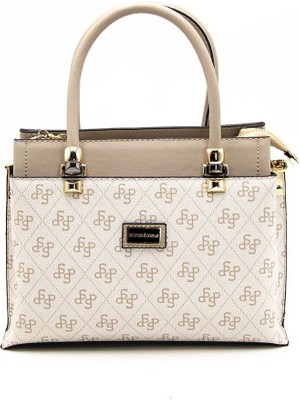 Silver Polo Silver  Polo Bej - Kum NV826 Kadın El Çantası