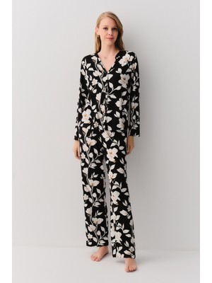 Suwen Marigold Gömlek Yaka Pijama Takımı